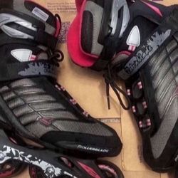 Women K2 Moto M84 In-line Rollerblades Women Size 8 Racing Roller Blades Skates