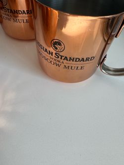 X5 Moscow Mule copper color mugs