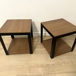 Side Table / Nightstand Set - 18” x 18” stackable