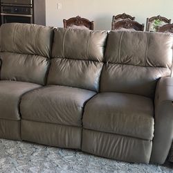 italian leather reclining sofa