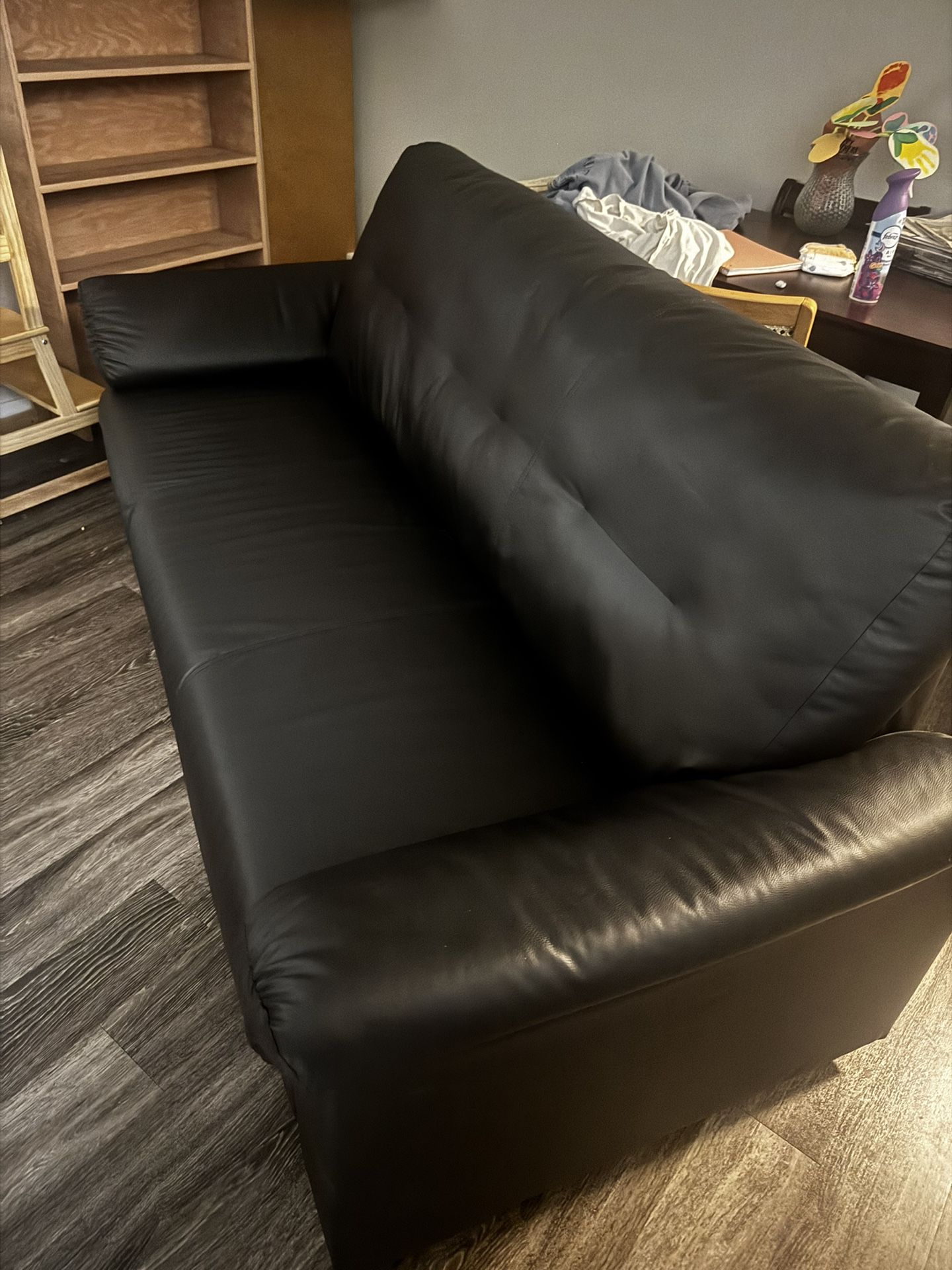Black Leather Couch