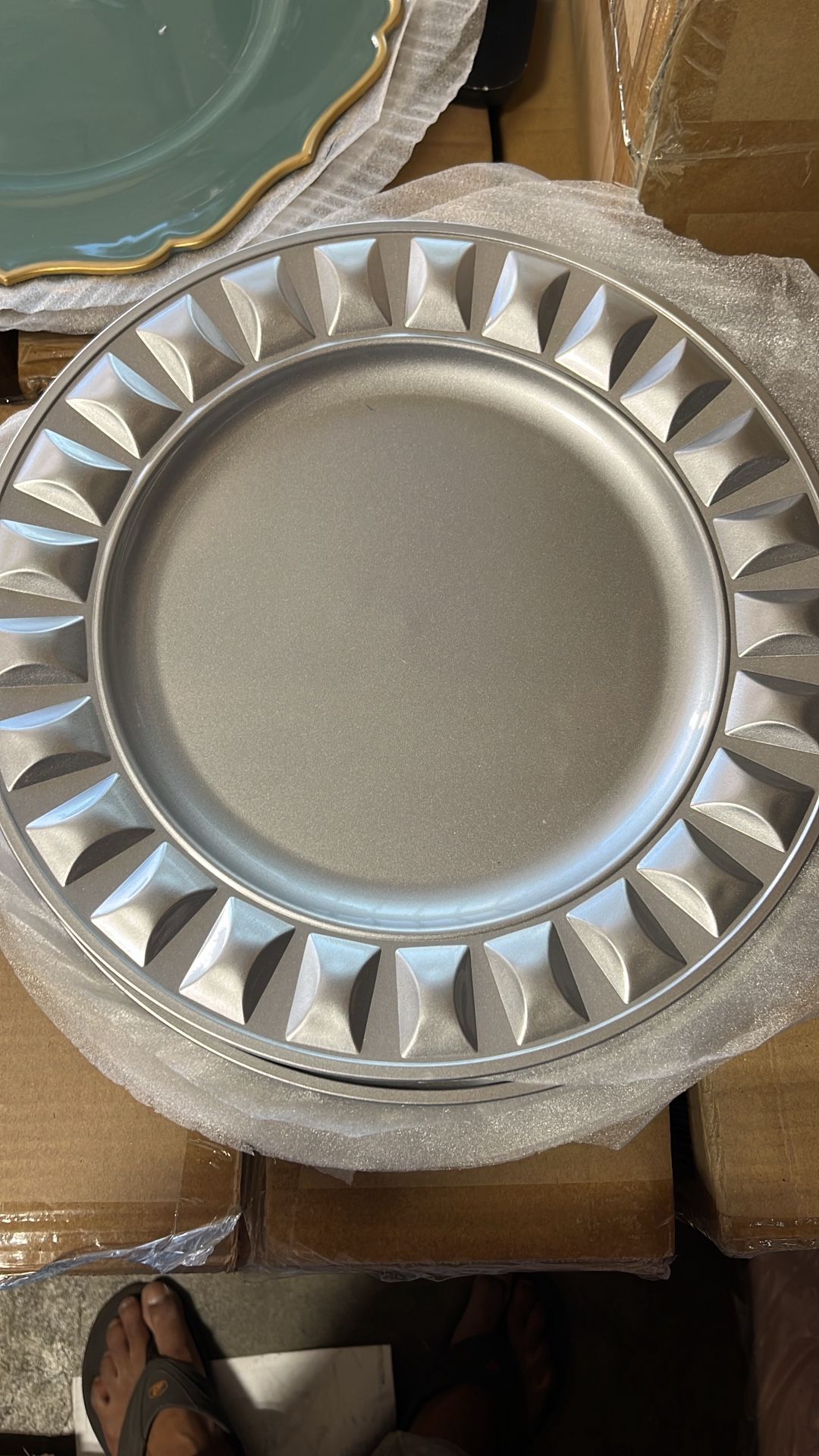 Silver Chargers 13” For Parties
