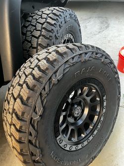 Off-road tires with wheels