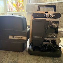 “Vintage Bell & Howell Super 8 Autoload Movie Projector w/ Cover