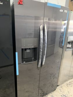 Frigidaire gallery side by side in dark stainless new