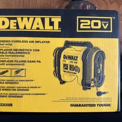 New DeWalt Corded/cordless Air Inflator