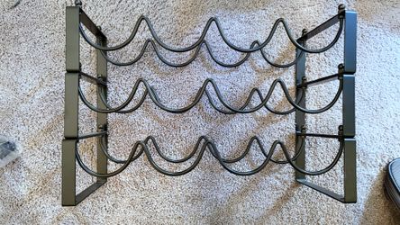 Metal Wine Rack, Black
