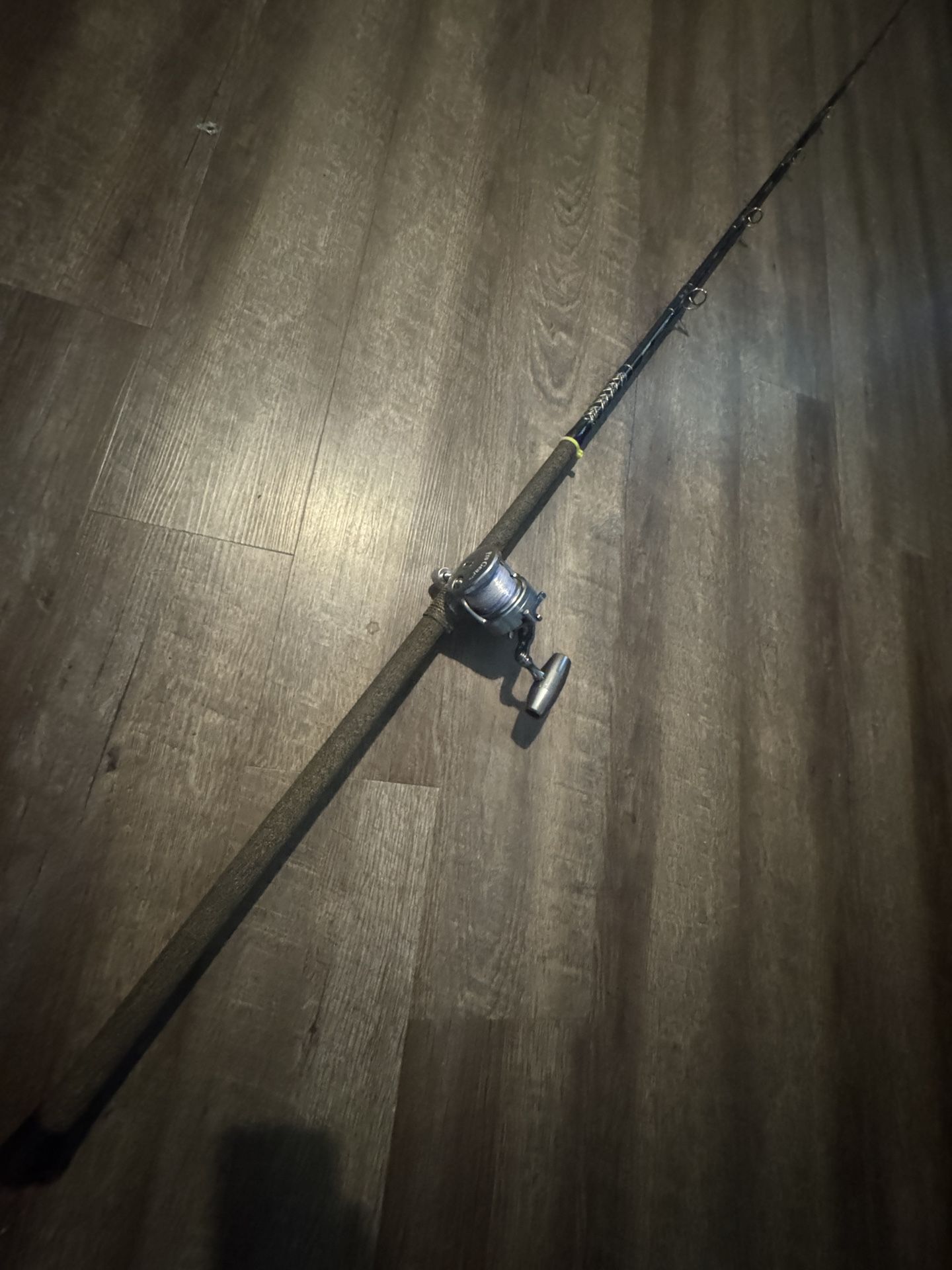 In Murrieta. 259$! Penn 8’ 15-30 Jig Stick 80$ Pro Gear Oceanus 25 Star Drag 170$.