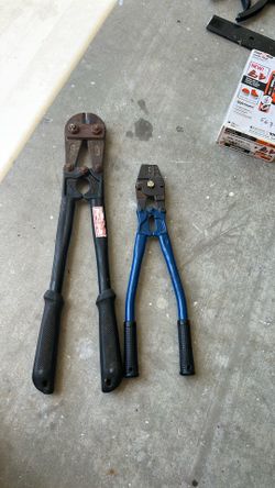 Crimp/cut tool And swagging tool
