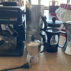 Assorted Espresso/Cappuccino/Coffee Press/pots