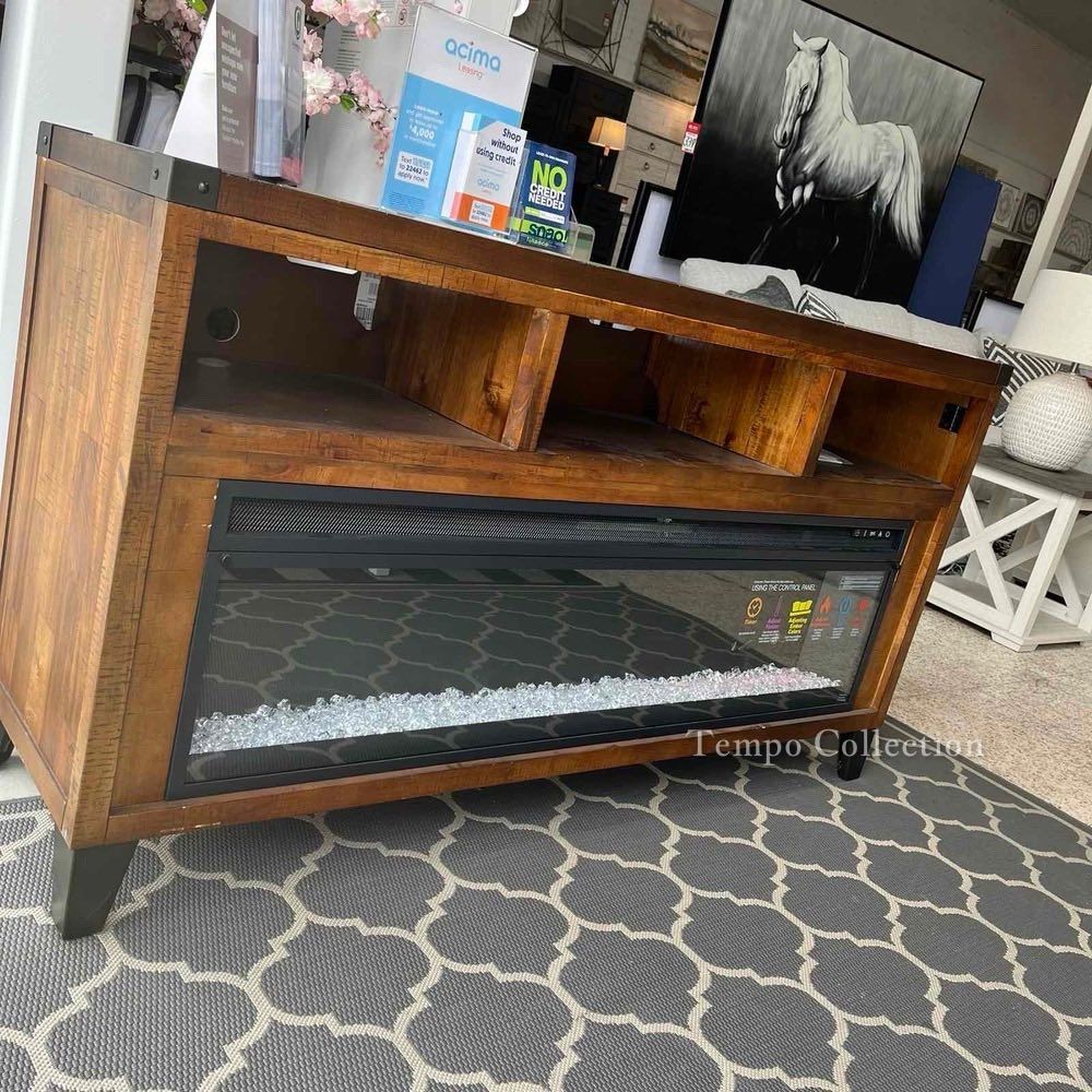 TV Stand with Electric Fireplace, TV Console
