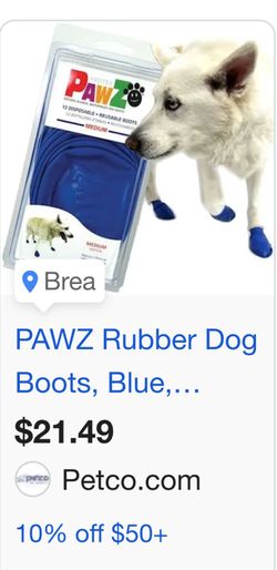 Pawz rubber dog boots