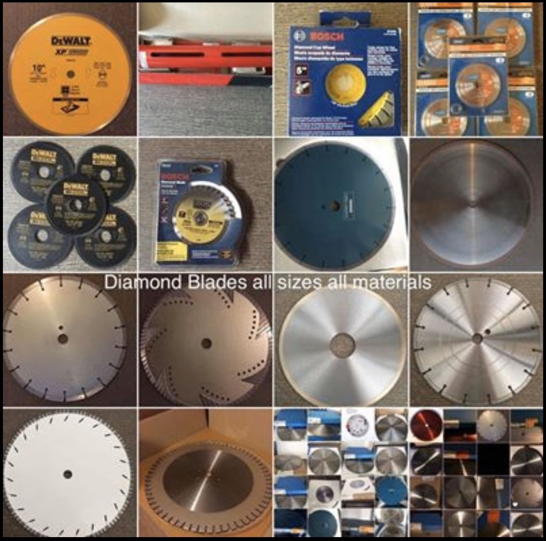 Diamond Blades , Core Bits , Grinding Cups ext...