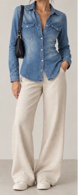 Stradivarius Blue Denim shirt S size