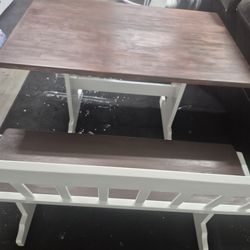 Table and bench