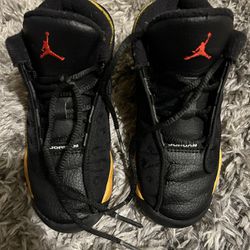 Jordan 13 Black And Yellow Toddler Size 10c