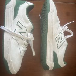 New Balance, Numeric, White And Green Shoes, Size 6 Light New Condition