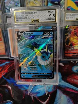 Vaporeon V. AGS Graded 9.5 gold label