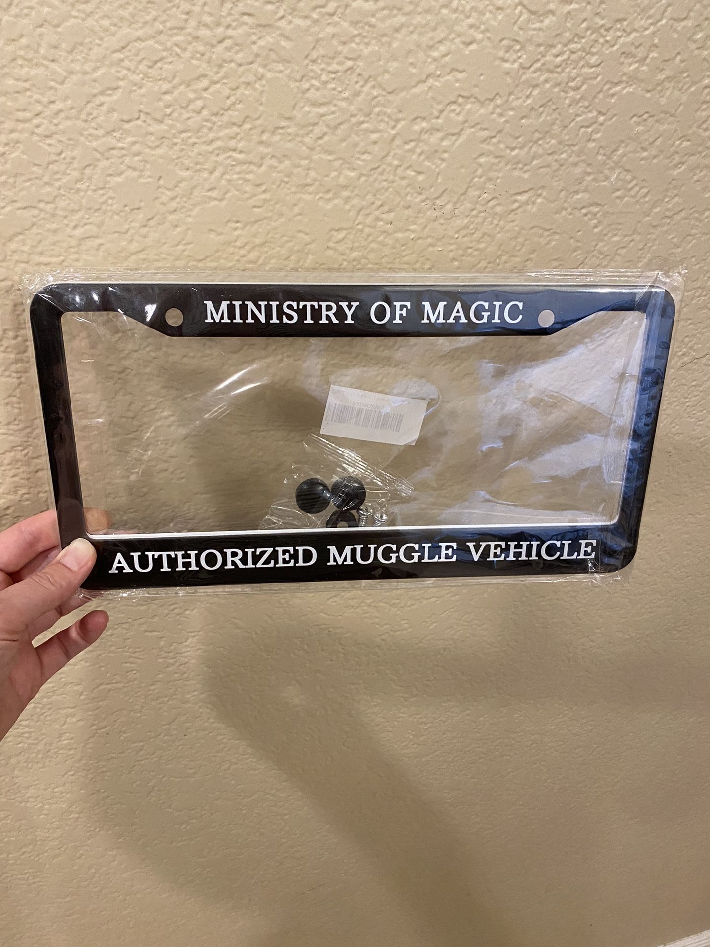 Harry Potter Muggle license plate