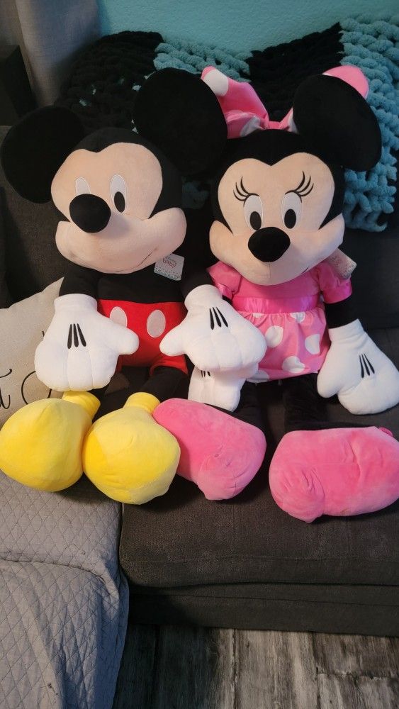 Giant Minnie Mouse New And Mickey Mouse