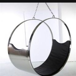 Chrome Plated Hanging Lounge Chair 