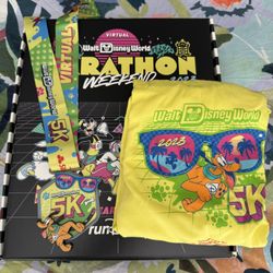 runDisney Disneyland WDW 2023 Marathon Medal & Shirt