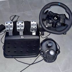 Logitech G920 Racing Wheel + Pedals + Shifter – Xbox & PC – Like New