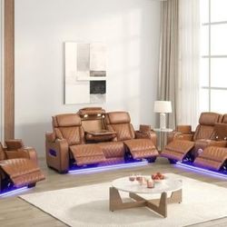 🛋Promotion On Bluetooth Power Reclining Livingroom Couches ✨️ Only $49 Down No Credit Needed Financing ✨️ 