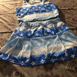 Skirt Set With Shorts 