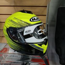 Motorcycle helmet size large high visibility yellow brand new DOT approved