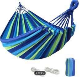  Hammock - Extra-Long 500lbs Capacity with Tree Straps, Portable Travel Bag for Camping, Patio & Backyard - Durable Outdoor/Indoor Use, Holiday 