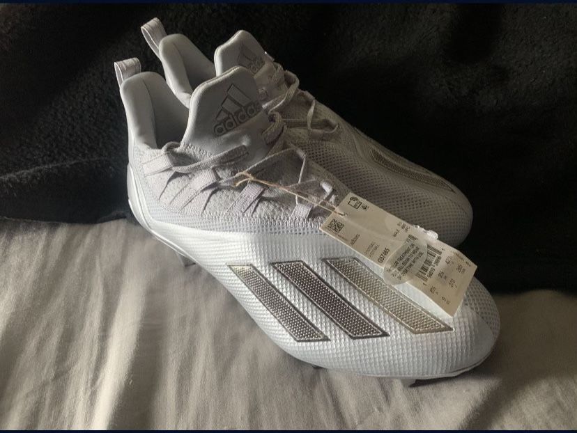 Adidas adiZero 11.0 gray molded cleats size 9 men