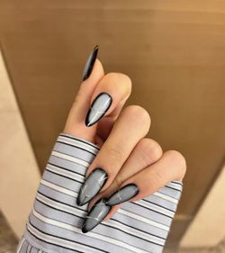 One Set Of Gel Handmade Press On Nails 