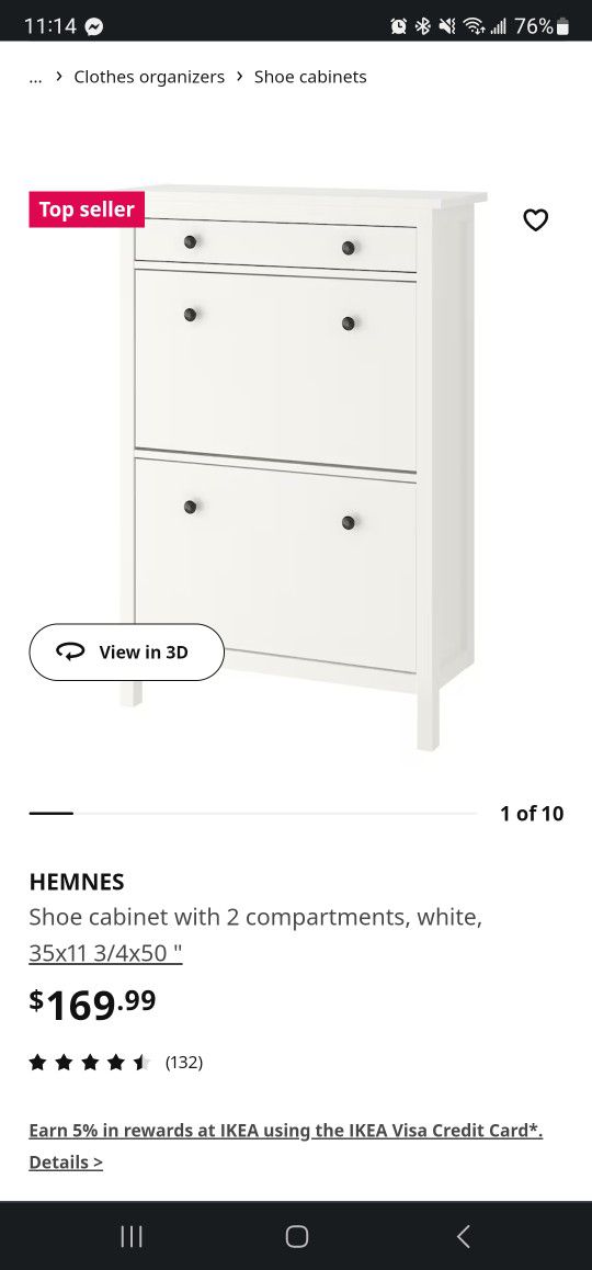 IKEA shoe cabinet