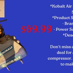 Kobalt Air Compressor for Sale* 
