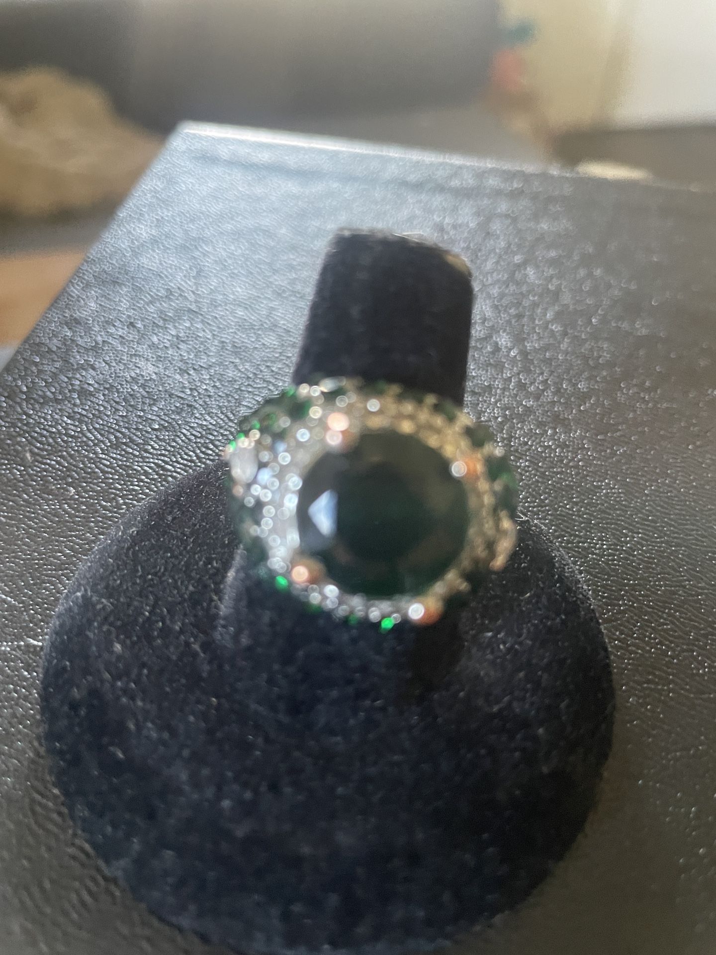 Emerald Type Gem Ring