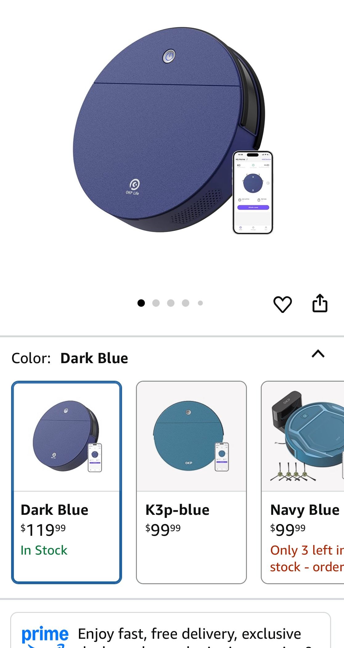 OKP Robotic Vacuum Cleaner Brand New With Extra Filter And Remote Control Works With Phone As Well