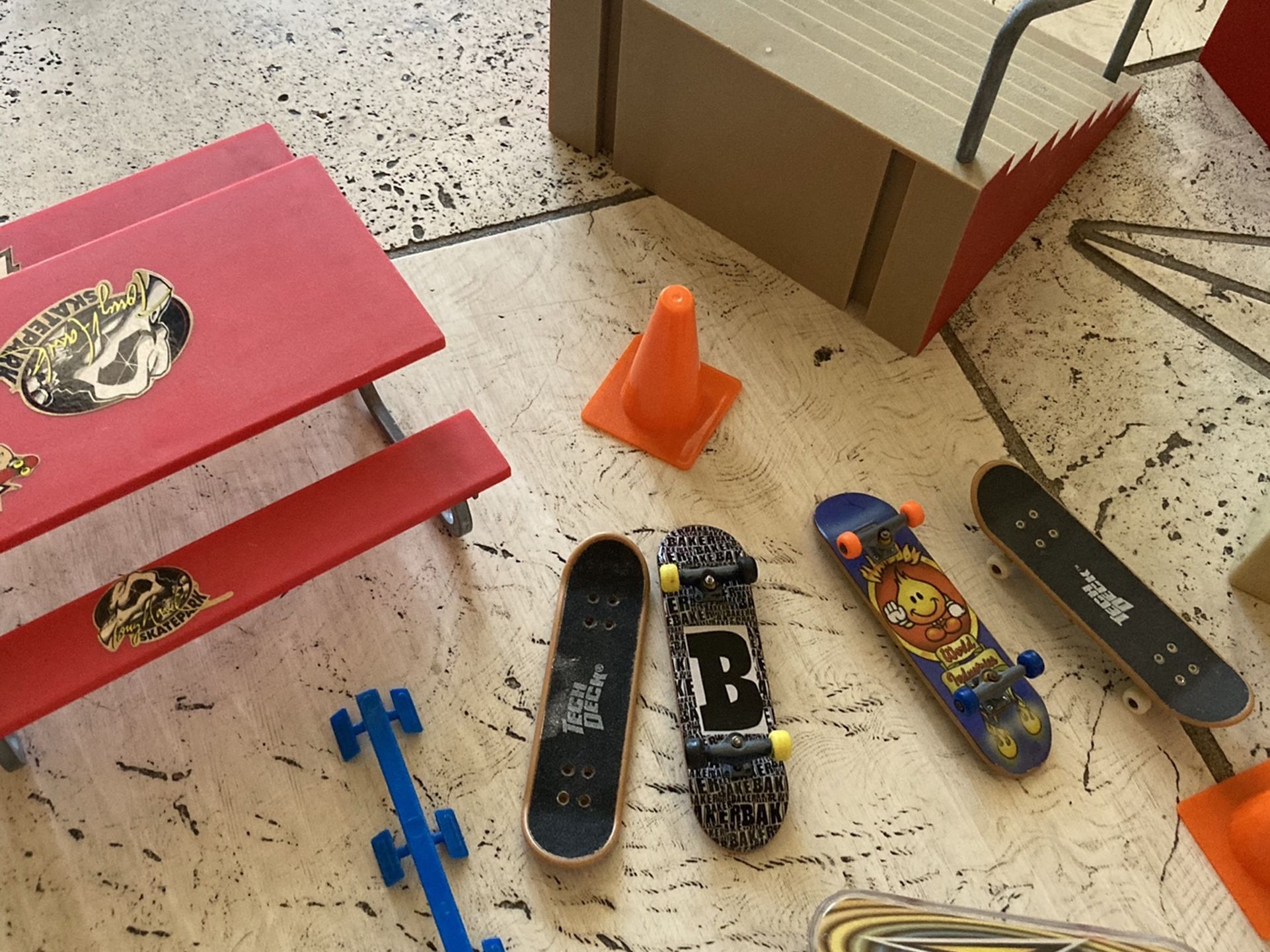 Vintage Tony Hawk toys 1990s playsets skate boards skater toy