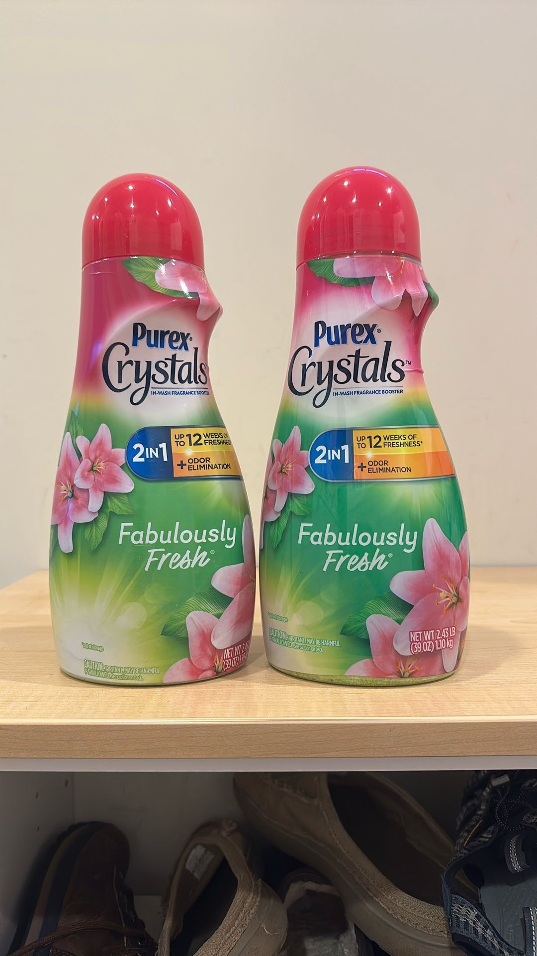 Large 2.43 lb Purex Crystals in-wash scent booster: 2 for $11