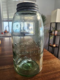 Antique Mason jar 1858
