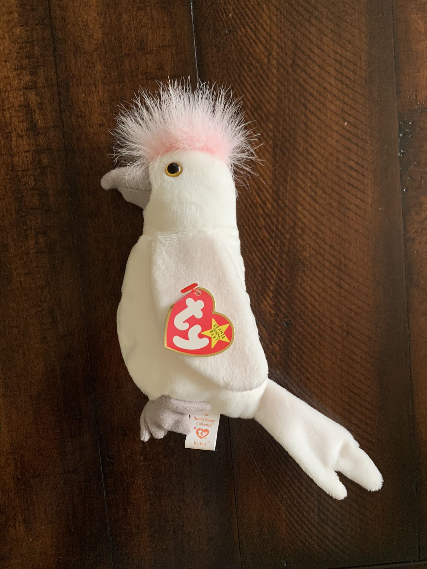 Original TY Beanie Babies Collection “Kuku” Rare Misprint Tags 1997/98