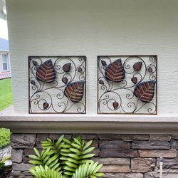 Wrought Iron Wall Art 24” X 24”