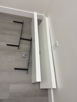 White Floating Shelves