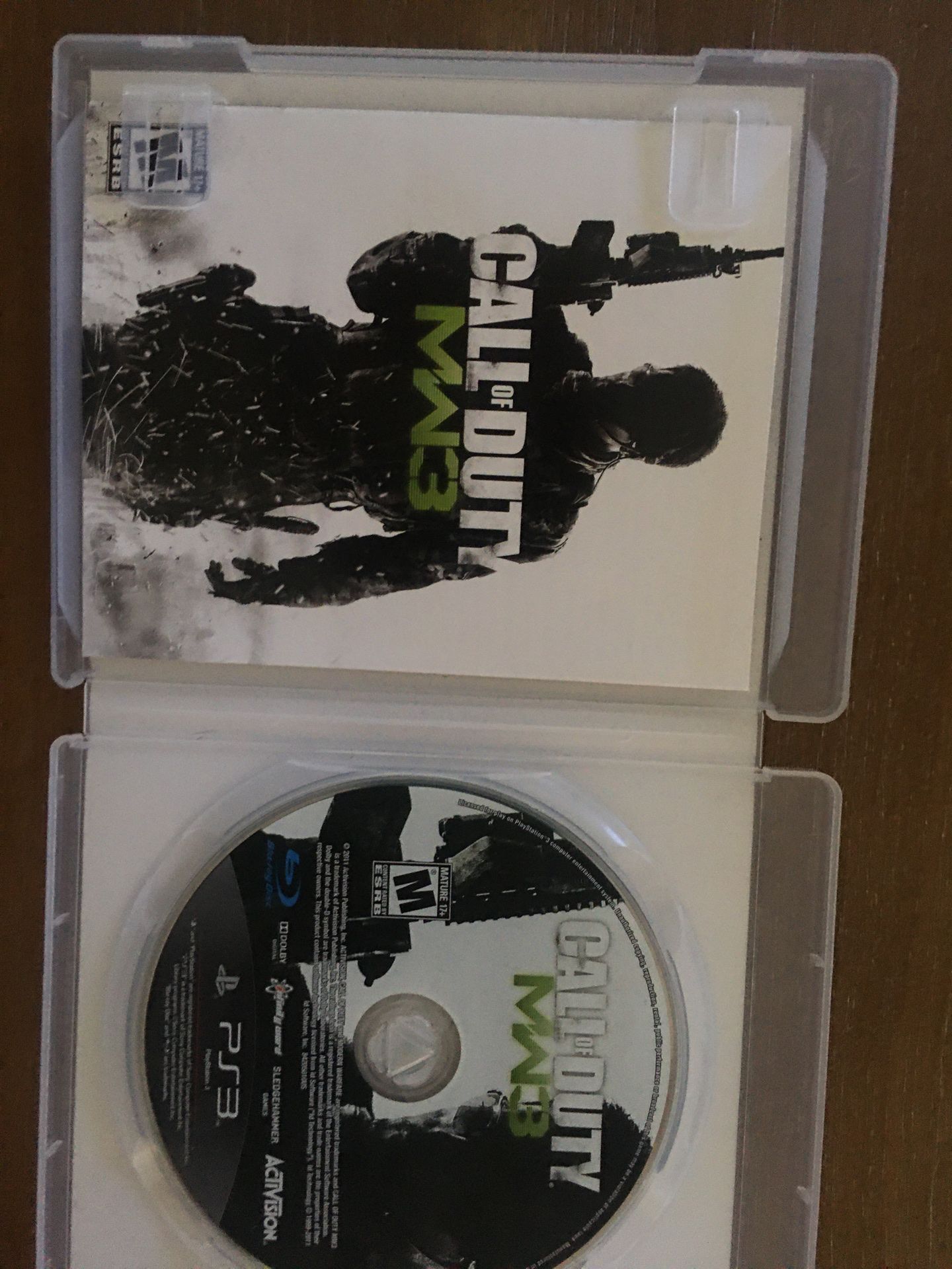 Sony PlayStation ps3 call of duty modern warfare 3