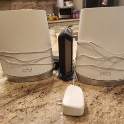 Router And Modem With Satellite Extender