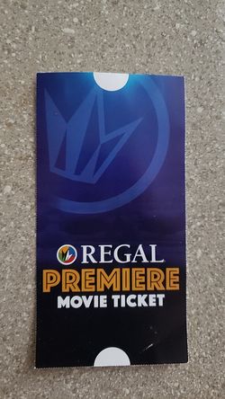 Regal premier movie ticket