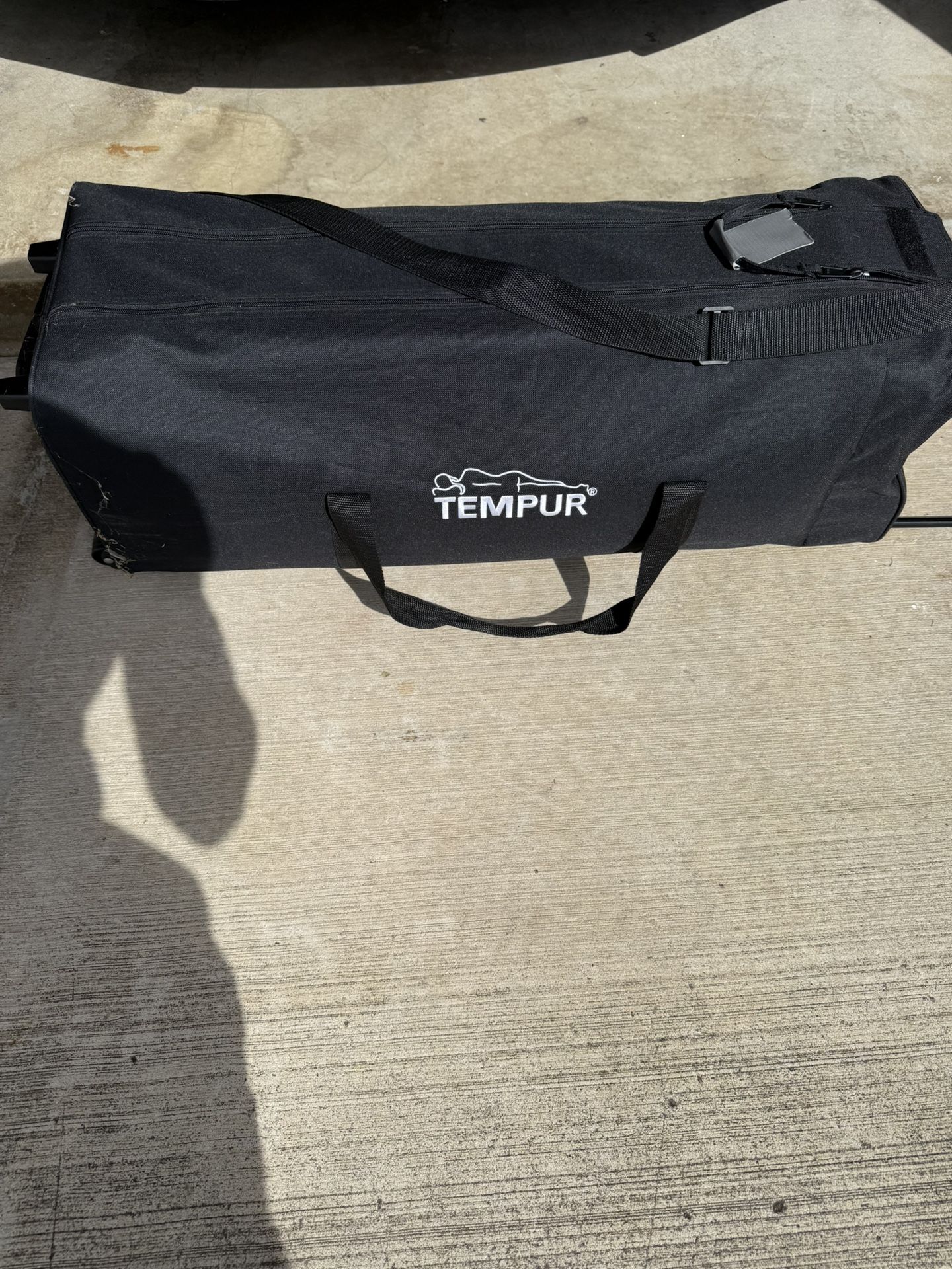 Tempurpedic Mattress And Duffel Bag.
