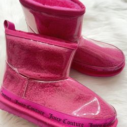 JUICY COUTURE Klash Faux Fur Lined Winter Boots HOT PINK - Size 7