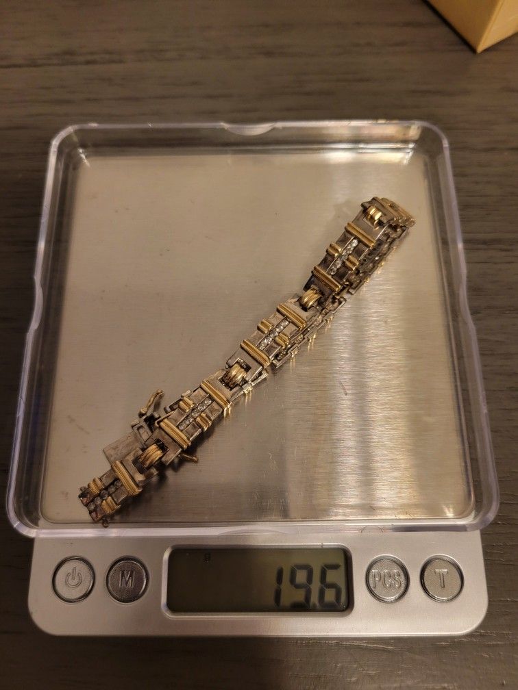 10k Sterling Diamond Bracelet