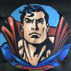 SUPERMAN 13” Round Bean Pillow